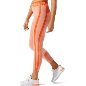 NWT Asics Cropped Logo Tights - Marigold Orange - Size Small